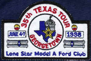 Patch from the 35th Annual Texas Tour