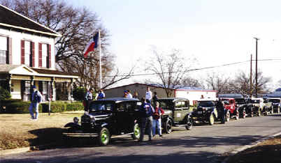 Model A Fords in Taylor, Texas